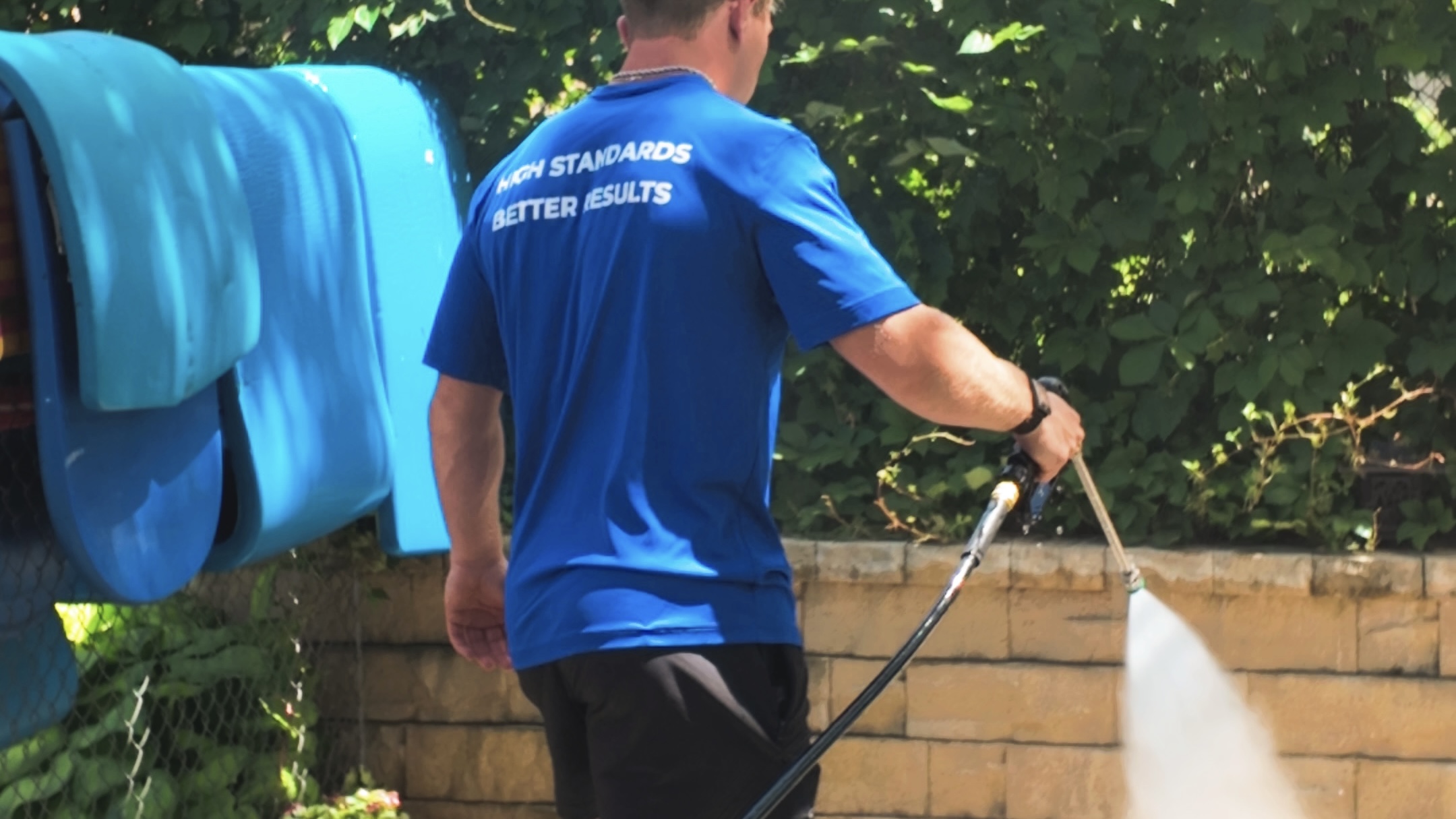Pressure washing