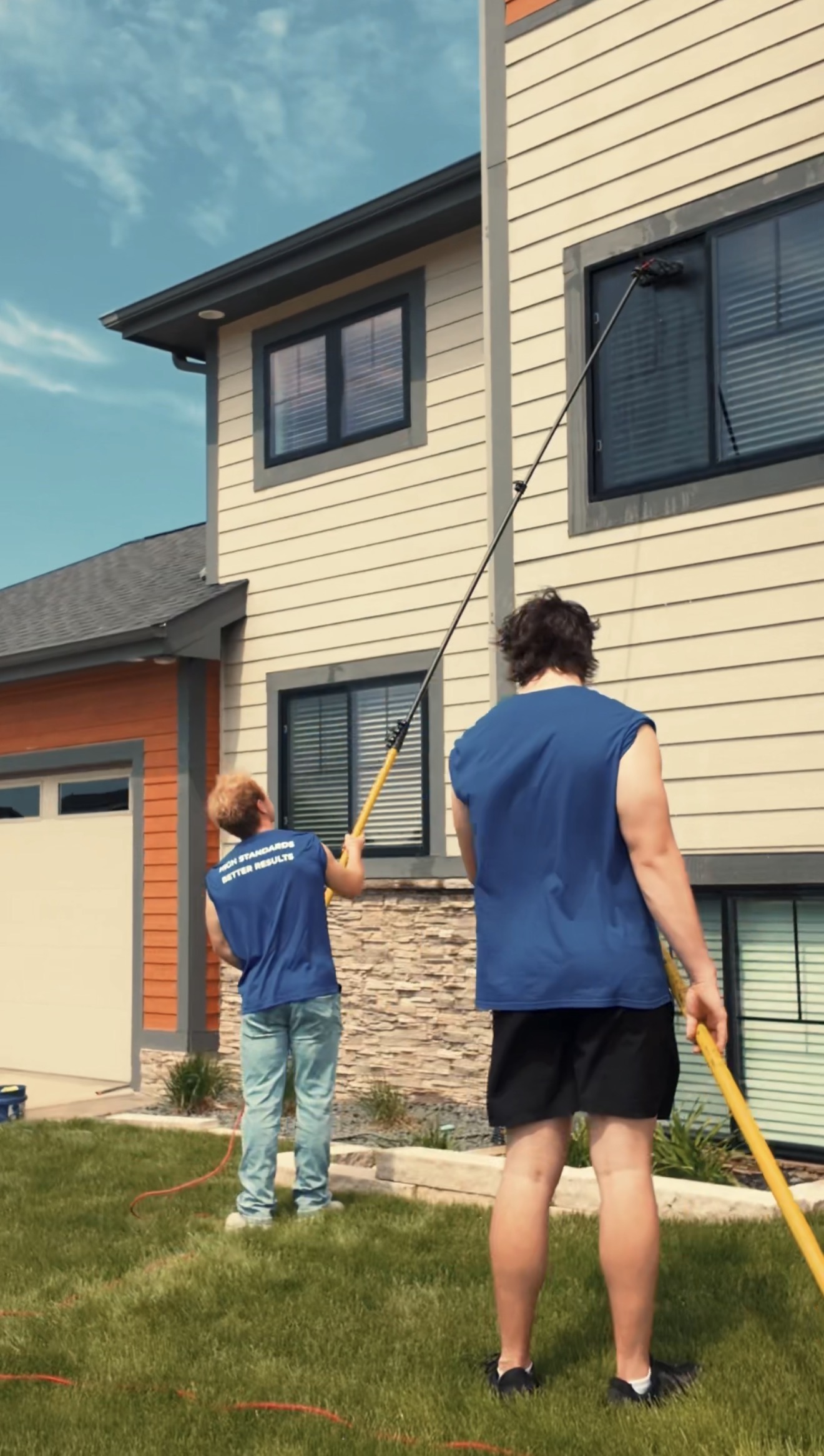 Final Inspection — window cleaning step